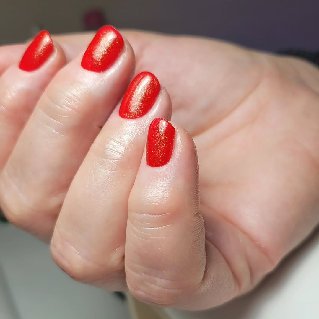 Christmas nail art with festive motifs
