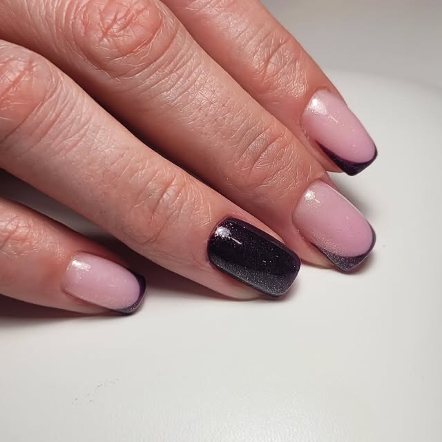 Purple and lilac nail art
